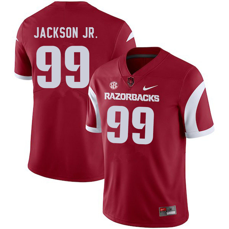 Men #99 Enoch Jackson Jr. Arkansas Razorbacks College Football Jerseys Sale-Cardinal